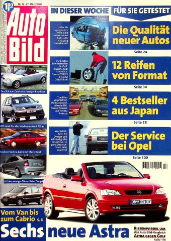 Deckblatt Auto Bild (13/1998)